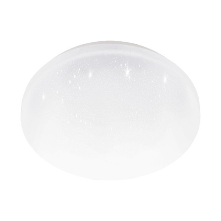 Plafonnier LED Eglo Pogliola-E pour Salle de Bains - Éclairage en Saillie Effet Cristal, Ø 26 cm
