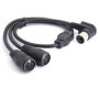 Adaptateur MIDI 5 broches DIN en Y - Câble audio 50 cm pour clavier et piano