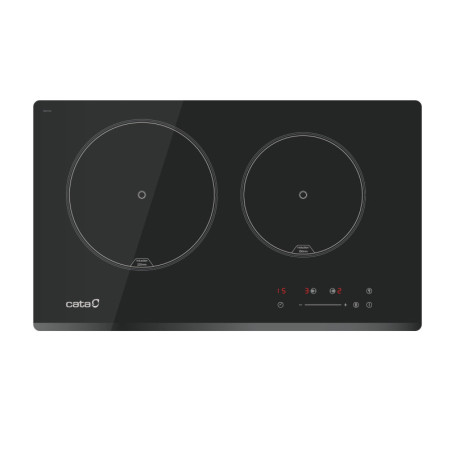 Plaque à Induction CATA IB 2 PLUS BK - 2 Zones de Cuisson Tactile Noir