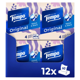 Tempo Lot de 12 Boîtes de Chiffons Lavables Extra Résistants et Doux