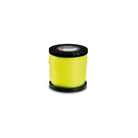 Bobine de Fil Rond Jaune 4mm pour Débroussailleuse Professionnelle - AUSONIA 144m