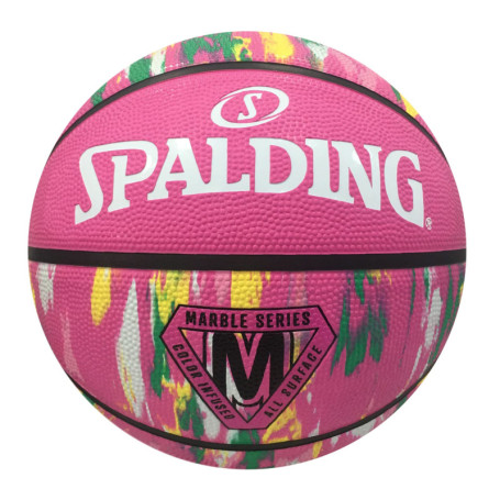 Ballon de Basketball Spalding Mcdavid Rainbow 5 - Couleur Rose
