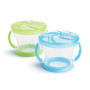 Munchkin Lot de 2 Snack Catchers - Boîtes à Snacks Anti-Renversement pour Tout-Petit