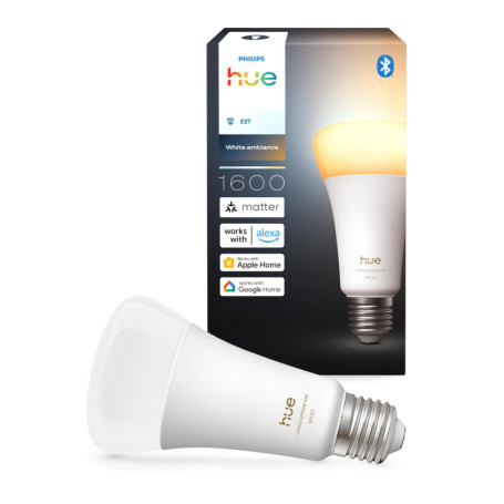 Ampoule LED Philips Hue A67 White Ambiance E27 - 1600 Lumens, Intensité Variable
