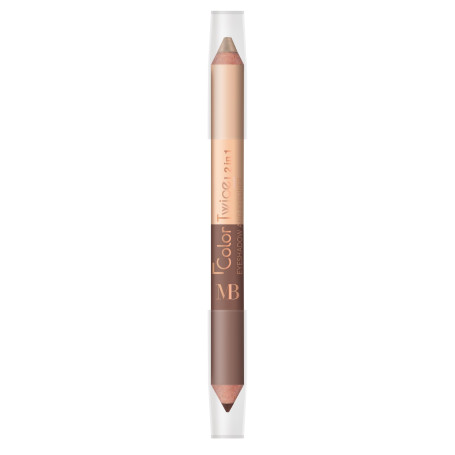 Crayon Yeux Double Embout Marron - Idéal pour Smoky Eyes - MB Milano