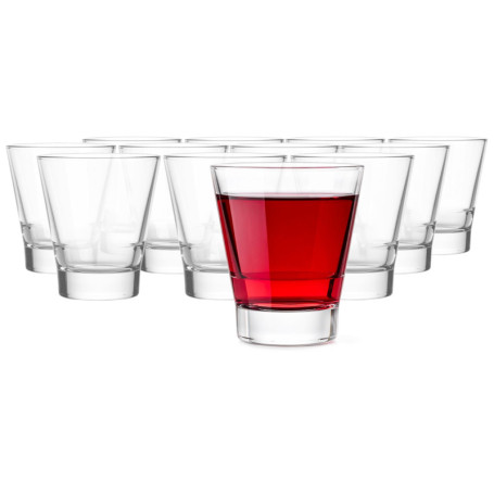 Ensemble de 12 Verres à Shot Éléphants KROSNO - 50 ml - Transparent et Durable