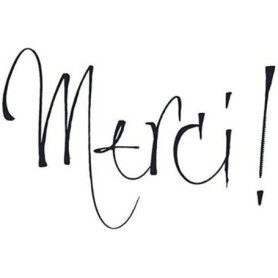 Tampon Bois Multicolore 'Merci !' - Artemio