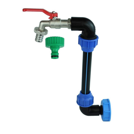 Raccord S60x6 Col de Cygne 3/4 Étanche pour Réservoir IBC