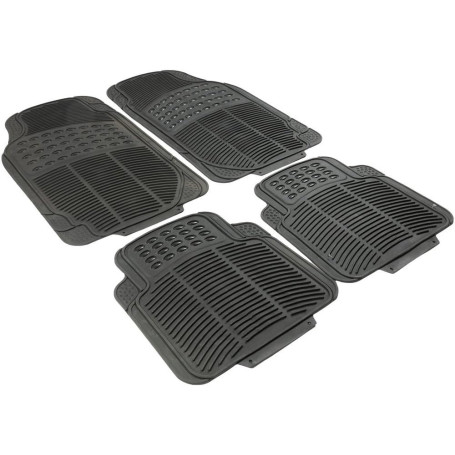 Tapis de Voiture Universels Imperméables en PVC - Set de 4 Pièces