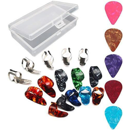 Set de Médiators Électriques RUNCCI-YUN avec Boîtier de Rangement