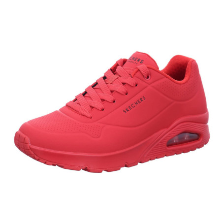 Baskets Skechers Uno Stand On Air pour Homme - Rouge Durabuck Mesh - Taille 42 EU