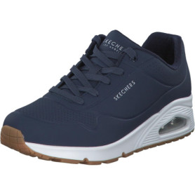 Baskets Skechers Uno Stand on Air Femme - Durabuck Bleu Marine