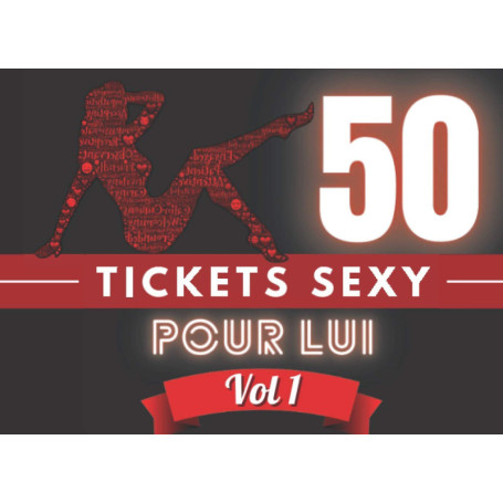 Chéquier Coquin : 50 Tickets Sexy pour Lui - Cadeau Idéal pour Saint Valentin
