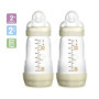 Biberon MAM Easy Start Anti-Colique 260ml - 2 unités avec Tétine Douce