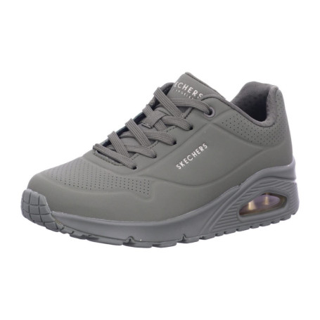 Baskets Tendance Skechers Femme Uno Stand On Air - Olive Durabuck
