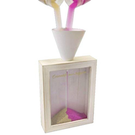 Boîte de Cérémonie du Sable Hobi Mariage - 20 cm avec Entonnoir