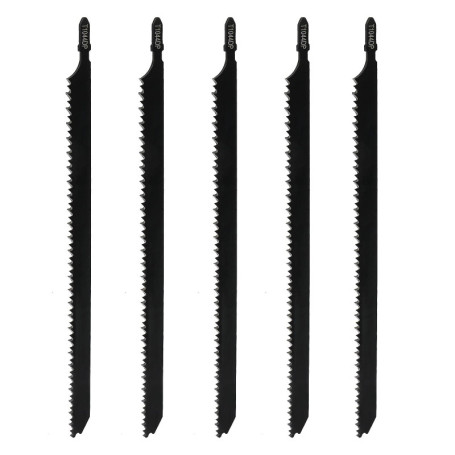 Kit de 5 Lames de Scie Sauteuse EMSea pour Couper Bois Épais