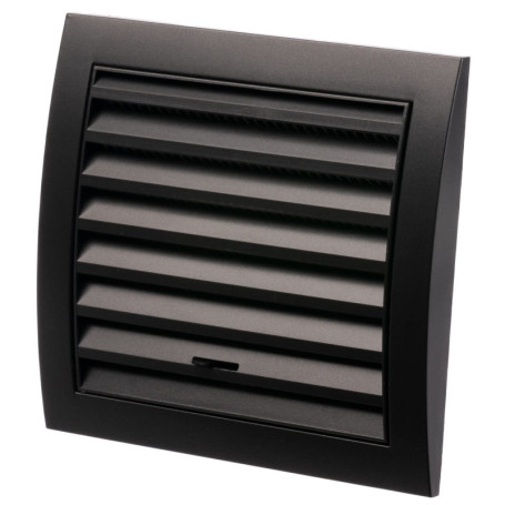 Grille de Ventilation Réglable Ø 100mm Anthracite avec Moustiquaire