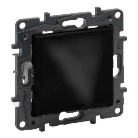 Passe-câble encastré noir Niloe Step pour prise murale