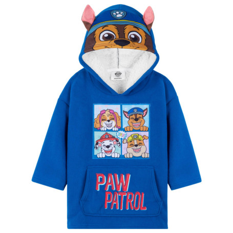 Pull Plaid Enfant Paw Patrol Doublé en Sherpa - Confort et Chaleur