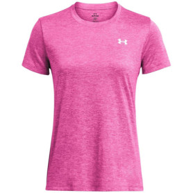 T-shirt Femme Under Armour Tech SSC Twist - Rose Super