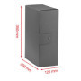 Lot de 5 Dossiers Esselte C32 Eurobox - Bleu, 25 x 35 cm