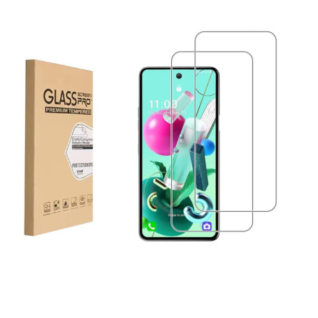 Protecteur d'écran en verre trempé pour LG K92 - 2 PCS