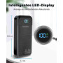 Batterie Externe 27,000mAh avec Charge Rapide PD3.0 et QC4.0