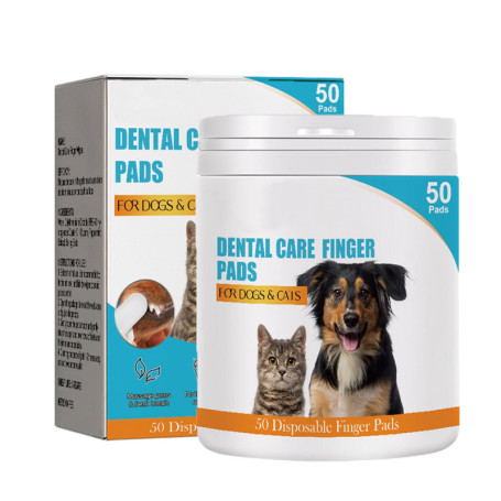 Lot de 50 Doigtiers pour Chiens et Chats - Nettoyage des Oreilles et Dents