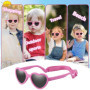 Lunettes de Soleil Polarisées pour Nourrissons - Rose Rouge