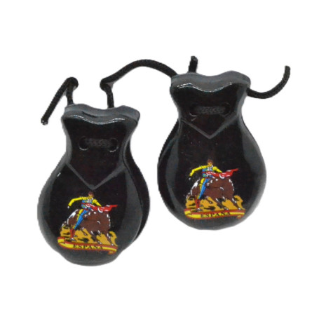 Castagnettes Espagnoles en Bois pour Enfants - 6 cm