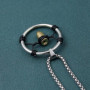 Collier Pidak Cyber Bullet avec Pendentif Balle - Style Futuriste pour Cosplay