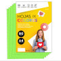 Papier A3 Couleur Vert Fluo - 50 Feuilles 80g pour Imprimante et Loisirs Créatifs