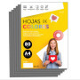 Papier A4 Couleur Gris 80g - 500 Feuilles pour Imprimante et Loisirs Créatifs