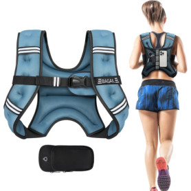 Gilet Lesté Ajustable BAGAIL pour Musculation et Yoga