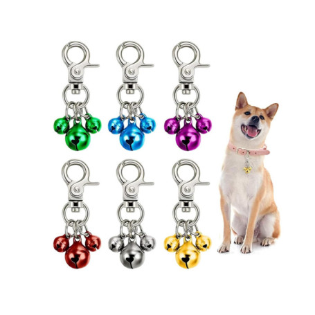 Pack de 6 Cloches Sonores pour Animaux - Accessoires de Sécurité et de Style pour Colliers