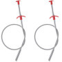 YUNYU Outil de Nettoyage Flexible en Acier - Lot de 2 pour Éviers et Canalisations