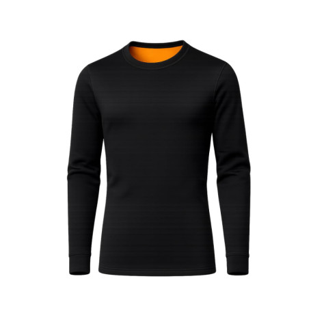 T-shirt Thermique Unisexe Venteo pour Grand Froid - Manches Longues Noir