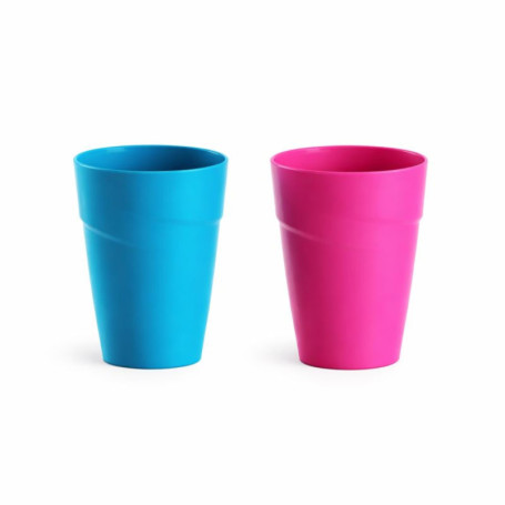Lot de 2 Gobelets Réutilisables Colorés 250 ml - Pratiques pour Fêtes et Événements