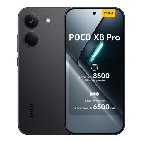 XIAOMI POCO X8 Pro - Smartphone 8 Go RAM, 512 Go Stockage, Écran AMOLED 50 MP Noir
