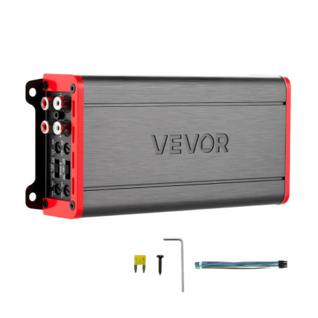 Amplificateur Audio VEVOR pour Voiture - 4 Canaux Puissants et Pontables