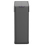 Poubelle de Cuisine Automatique 70L en Acier Inox Noir avec Ouverture Papillon