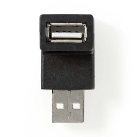 Adaptateur USB-A NEDIS 2.0 - Connecteur Pratique Noir