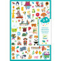 DJECO 1000 Stickers Colorés pour Enfants - Créativité et Motricité