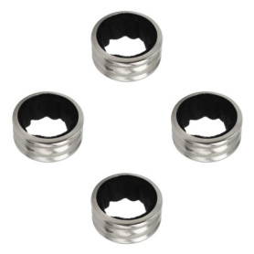 Set de 4 Anneaux Anti Gouttes en Acier Inoxydable pour Bouteilles de Vin