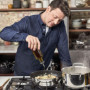 Poêle Wok Tefal Jamie Oliver 28 cm en Acier Inoxydable avec Revêtement Antiadhésif