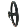 Volant Sport Universel AUTO-STYLE Deep-Dish 350mm Noir avec Bandes Rouges