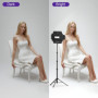 Kit de 2 Lampes LED Vidéo EMART avec Filtres de Couleur et Barndoor