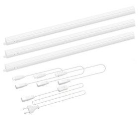 Ensemble de 3 Lampes LED Tubes 8W pour Cuisine et Salon - Blanc Neutre 4000K