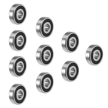 Pack de 10 Roulements Miniatures 6200-2RS à Double Étanchéité